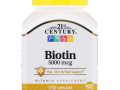 Витамины для волос кожи и ногтей 21st century health care biotin купить